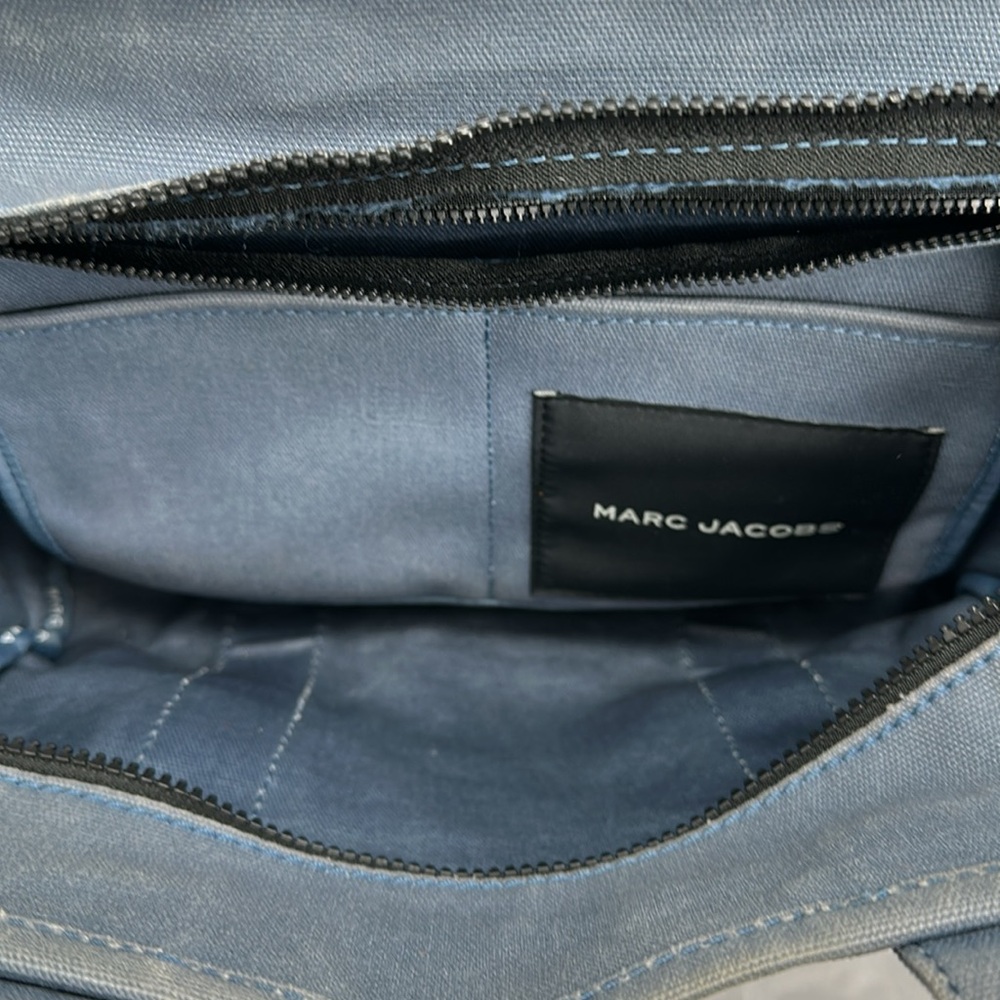Marc Jacobs Blue and Black Tote Bag with Detachable Strap - Picture 6 of 14